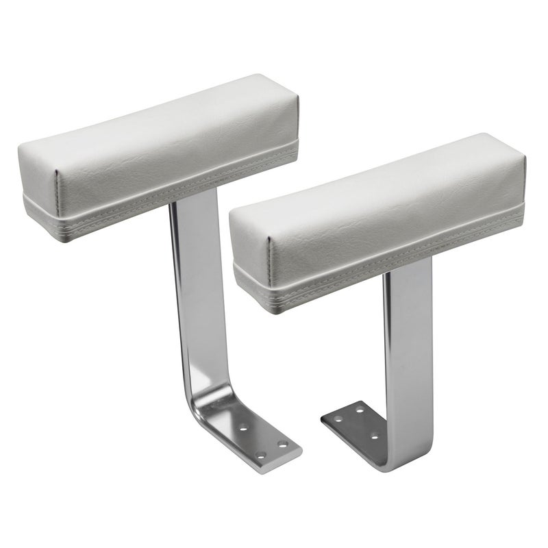 Wise 8WD444AR-710 Arm Rest with Aluminum Brackets and Mounting Hardware, White - Image 1